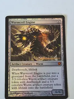 Wurmcoil Engine FOIL X1 SOM MTG Prerelease Stamp - Image 1