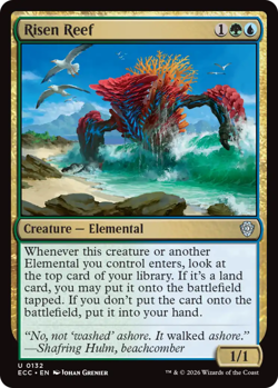 Risen Reef Commander: Lorwyn Eclipsed Near Mint, English - Image 1