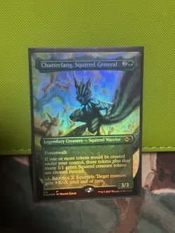 Chatterfang, Squirrel General retro frame MH2 Foil Borderless pack fresh NM - Image 2