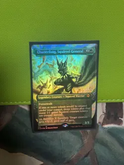 Chatterfang, Squirrel General retro frame MH2 Foil Borderless pack fresh NM - Image 3
