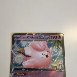 Lillie's Clefairy EX Full Art Double Rare Holo 056/159 Sv09 Pokemon TCG - Image 3