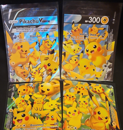 Pokemon Pikachu V-Union 25th Aniversary Box 4 Card Lot - Image 1
