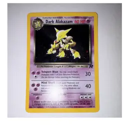 Pokemon Dark Alakazam Holo Rare Team Rocket 1/82 60 HP Stage 2 2000 English - Image 1