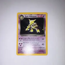 Pokemon Dark Alakazam Holo Rare Team Rocket 1/82 60 HP Stage 2 2000 English - Image 2