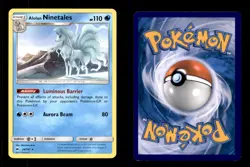 ALOLAN NINETALES 28/147 R BURNING SHADOWS POKEMON NM/M - Image 3
