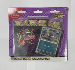 Pokemon Mega Evolution–Ascended Heroes Booster Pack (3) Foil Promo Sticker Sheet - Image 1