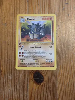 Pokemon Rhydon 45/64 1999 1st Edition Jungle - Uncommon - Image 1