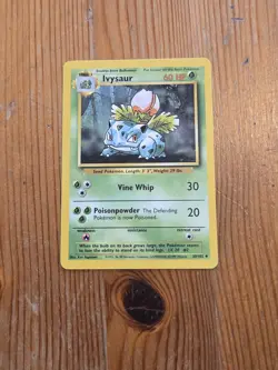 Wizards Ivysaur 30/102 Base Set Regular Uncommon Stage 1 60 HP Pokemon TCG - Image 1