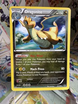 2015 Dragonite 51/108 Non Holo Rare XY - Roaring Skies Pokemon Card - Image 1