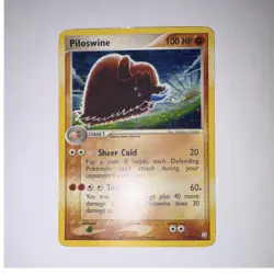 Pokemon Piloswine Holo Rare 13/109 Team Rocket Returns 100 HP 2004 English - Image 1