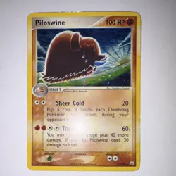 Pokemon Piloswine Holo Rare 13/109 Team Rocket Returns 100 HP 2004 English - Image 2