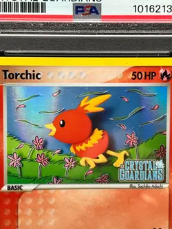 2006 Pokemon EX Crystal Guardians TORCHIC-Reverse Holo PSA NM-MT 8 - Image 4
