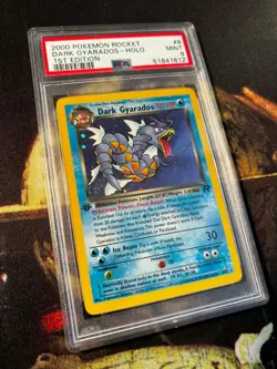 2000 Pokemon Rocket Dark Gyarados Holo 1st Edition PSA 9 8/82 TCG - Image 1