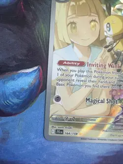 Pokemon TCG Lillie's Ribombee Illustration Rare Card 164/159 Journey Together - Image 5
