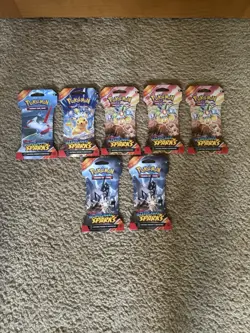 Lot of 7 - Pokemon TCG Surging Spark Sleeved Booster Pack - NEW - Image 1