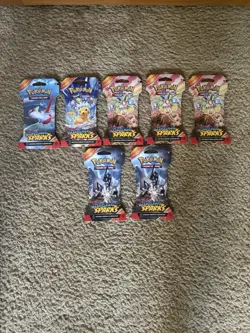 Lot of 7 - Pokemon TCG Surging Spark Sleeved Booster Pack - NEW - Image 2