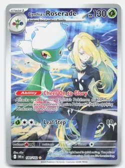 Cynthia's Roserade 184/182 Illustration Rare Destined Rivals Pokemon Near Mint - Image 1