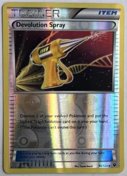 Devolution Spray 95/124 Uncommon Fates Collide Pokemon Reverse Holo LP - Image 1