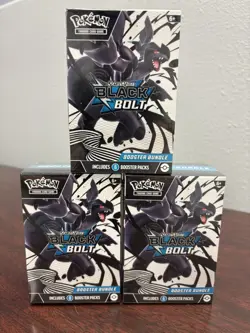 Pokemon TCG: Black Bolt - Booster Bundle x 3 (18 Packs!!)- New Factory Sealed - Image 1