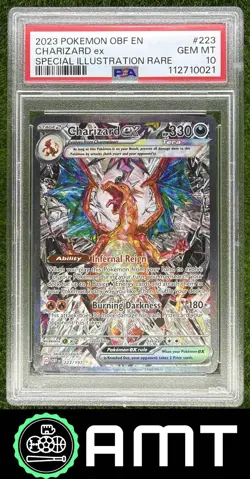 Charizard ex PSA 10 2023 Pokemon SV Obsidian Flames Special Illustration Rare 21 - Image 1
