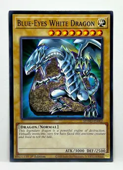 Yugioh - Blue-Eyes White Dragon Common SDWD-EN002, Near Mint, 1st Edition - Image 1