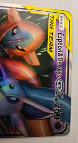 Pokemon Espeon & Deoxys GX 72/236 Unified Minds Ultra Rare - Tag Team - Image 3