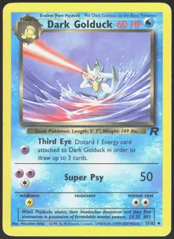 Team Rocket Dark Golduck 37/82 Uncommon Pokemon Unlimited MP - Image 1