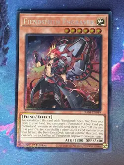 Yugioh - Fiendsmith Engraver (NM) - Collector's Rare - New Set - RA04-EN049 - Image 1