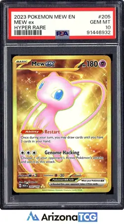 Pokemon 2023 Mew ex 205/165 Gold Hyper Rare Scarlet & Violet 151 GEM MINT PSA 10 - Image 1