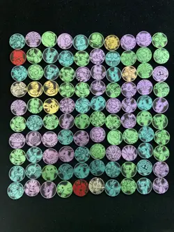 2025 Pokemon TCG S-Chinese 151C Coin Yellow Pikachu Dewgong Koffing Lot*100 YX89 - Image 1