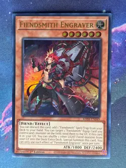 Yugioh - Fiendsmith Engraver (NM) - Ultra Rare - New Set - RA04-EN049 - Image 1
