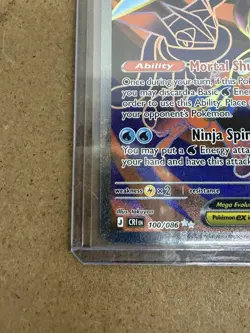 Mega Greninja Ex Full Art 100/086 English Pokemon - Chaos Rising **In Hand** - Image 5