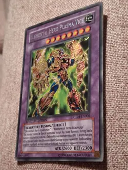 Yu-Gi-Oh Elemental Hero Plasma Vice CT04 Secret Rare LP/MP - Image 2