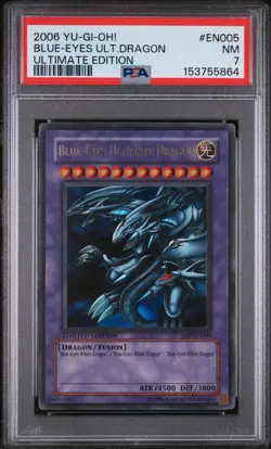2006 Yu-Gi-Oh! Shonen Jump Promos Blue-Eyes Ultimate Dragon #JMP-EN005 PSA 7 - Image 1