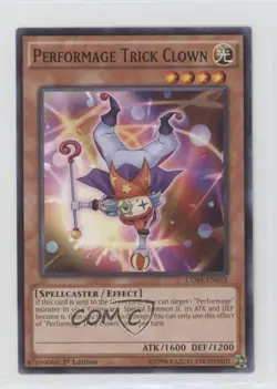 Performage Trick Clown 1st Ed. YuGiOh Clash of Rebellions #CORE-EN018 - Image 1