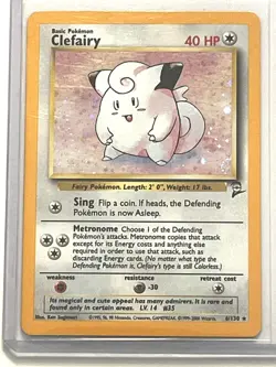 Clefairy 6/130 Base Set 2 Holo Rare Unlimited Pokemon Card TCG - NM (Listing #1) - Image 1