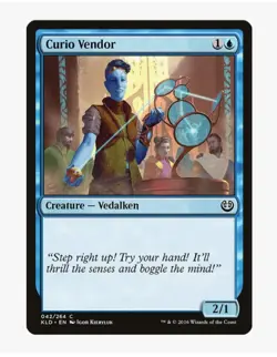 MTG Curio Vendor #42 Kaladesh (KLD) Magic Card in Protective Sleeve - Image 1