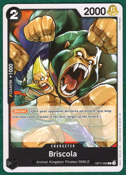 Briscola - A Fist of Divine Speed OP11-090 - One Piece CCG Card - Image 1