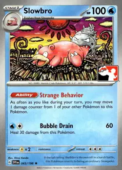 Slowbro 043/198 Rare Prize Pack Series Cards Pokemon Near Mint - Image 1