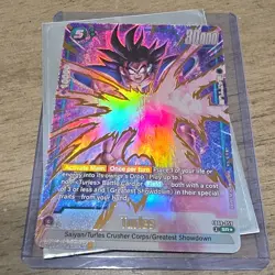 Bandai Dragon Ball Super Card Game FB08-059 Battle Holo SR Turles Lot One Piece - Image 1