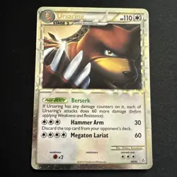 Ursaring Prime HGSS2: Unleashed (UL - 89/95) Ultra Rare Holo Pokemon Card LP/MP - Image 1