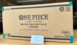 ONE PIECE CARD GAME Mini Tin Vol.2 TS-02 JAPANESE - CASE - [8 Boxes x 12 Tins] - Image 4