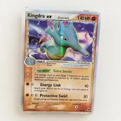 Pokemon TCG EX Delta Species Kingdra ex 94/101 & Seadra 37/101 Card Lot 2006 - Image 2