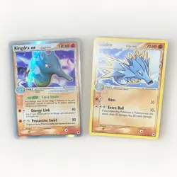 Pokemon TCG EX Delta Species Kingdra ex 94/101 & Seadra 37/101 Card Lot 2006 - Image 4