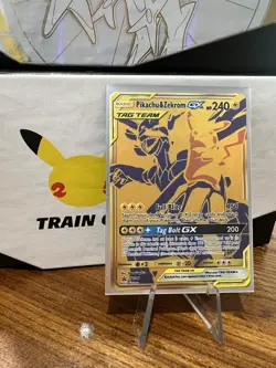 Pokemon TCG Pikachu & Zekrom GX Sun & Moon SM248 Holo Promo Card - Image 1