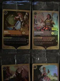 Disney Lorcana Wilds Unknown Prerelease Promo Set 6 Cards + Postcard 3 Set TCG - Image 2