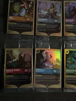 Disney Lorcana Wilds Unknown Prerelease Promo Set 6 Cards + Postcard 3 Set TCG - Image 4