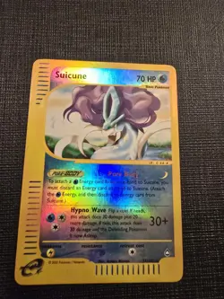 Pokemon Aquapolis Suicune 37/147 Reverse Holo Rare Card MP - Image 1
