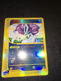 Pokemon Aquapolis Suicune 37/147 Reverse Holo Rare Card MP - Image 2