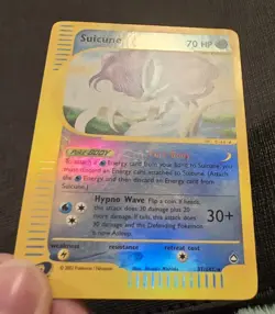 Pokemon Aquapolis Suicune 37/147 Reverse Holo Rare Card MP - Image 3